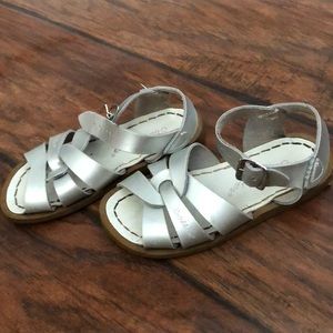 Silver sandals